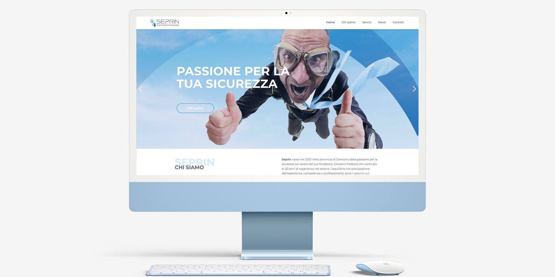 seprin nuovo sito web desktop